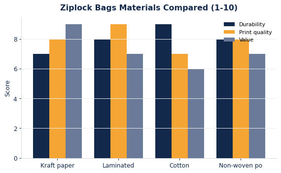 Custom Ziplock Bags: Materials, Sizing & Branding Guide